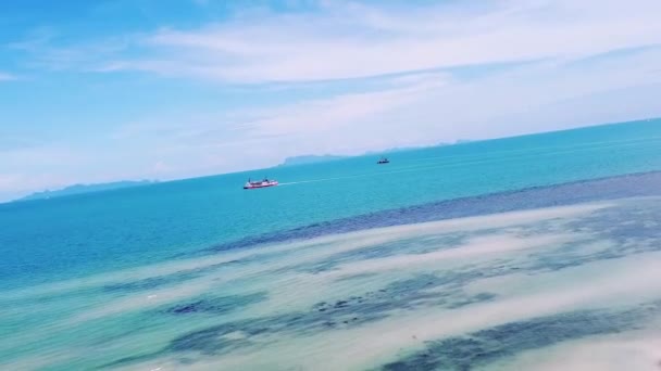 Beautiful Aerial View Sea Sea View Koh Samui Thailand Beautiful — Stockvideo