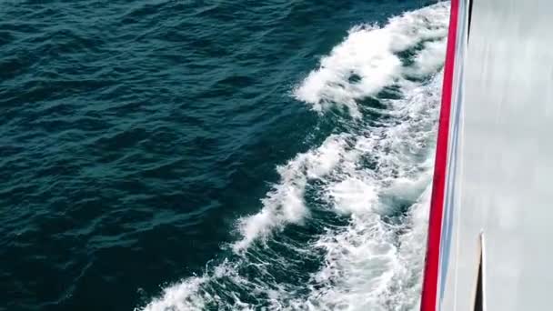 Fond Abstrait Éclaboussures Eau Bateau Voyageant Koh Samui Thaï Concept — Video