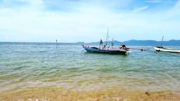 Морський Вид Човни Острові Кох Самуї Таїланді Таїландська Туристична Концепція — стокове відео