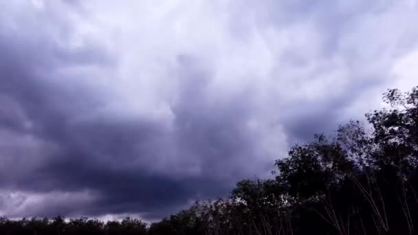 暴雨前云层的湍流 — 图库视频影像