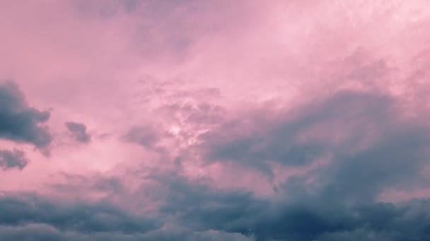 Turbulência Das Nuvens Antes Tempestade — Vídeo de Stock