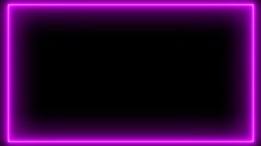 dinamik ışık rengarenk parlayan uzay çerçevesi. 