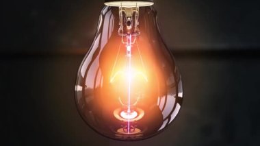 Enerji krizi yüzünden yanıp sönen bir ampul. elektrik kesintisi kavramı