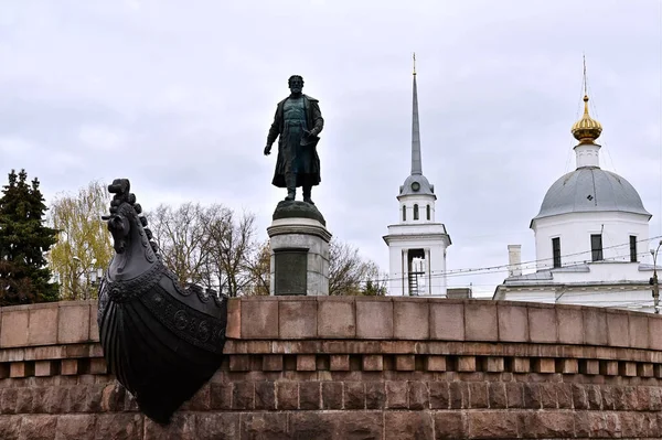 Tver Russland Oktober 2020 Wunderschöne Stadtlandschaft Twer Mit Blick Auf — Stockfoto