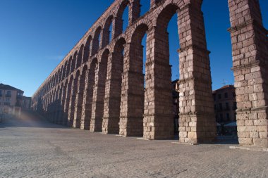 İspanya 'daki antik segovia binaları