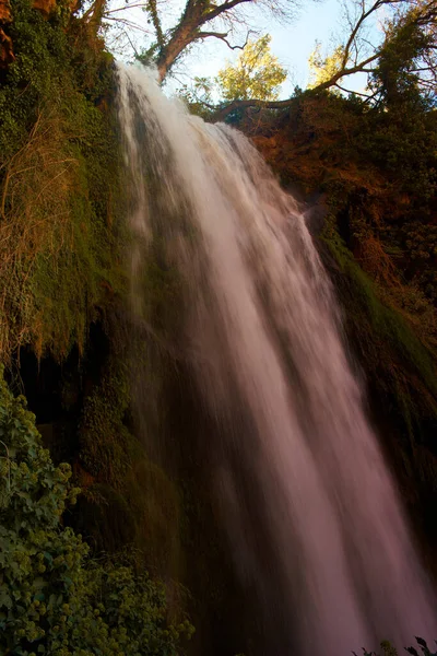 Wasserfall Wasserfall Wasserfall Natur Grün Herbst — Stockfoto