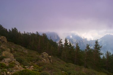 manzara manzarası doğa dağları açık hava gökyüzü bulutları
