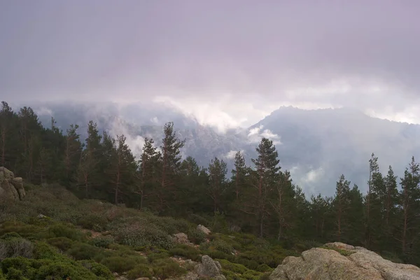 Paisaje Vista Naturaleza Montañas Cielo Exterior Nubes —  Fotos de Stock