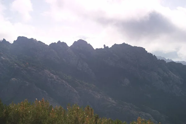 Paisaje Vista Naturaleza Montañas Cielo Exterior Nubes — Foto de Stock