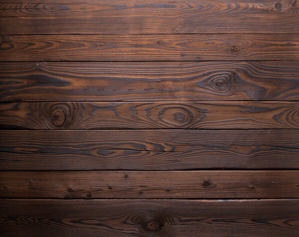 Large and small planks of dark old wood texture background high resolution