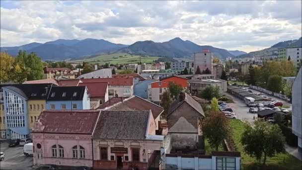 Ruzomberok City Slovakia Вид Церкви — стокове відео