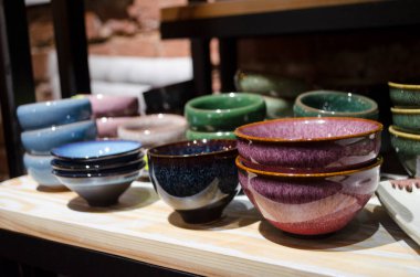 Çin çay seremonisi için kadehler. Ev gereçleri fotoğrafı.