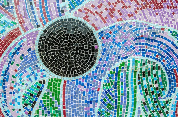 Mosaico Color Con Motivos Los Elementos Fragmento Auténtica Decoración Malta Imagen De Stock
