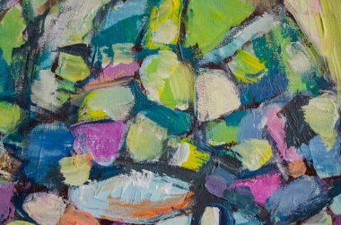 Dokulu soyut akrilik resim. Soyut sanat geçmişi. Renk dokusu. Modern sanat.