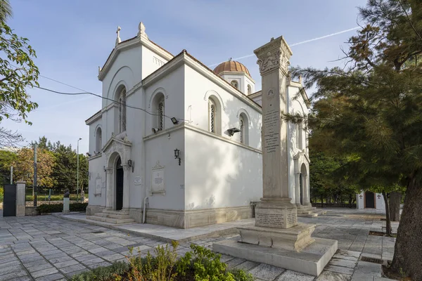 Atenas Grecia Noviembre 2021 Vista Exterior Iglesia Ortodoxa Griega San — Foto de Stock
