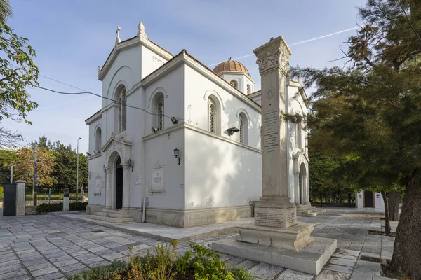 Atene Grecia Novembre 2021 Vista Esterna Della Chiesa Greco Ortodossa — Foto Stock