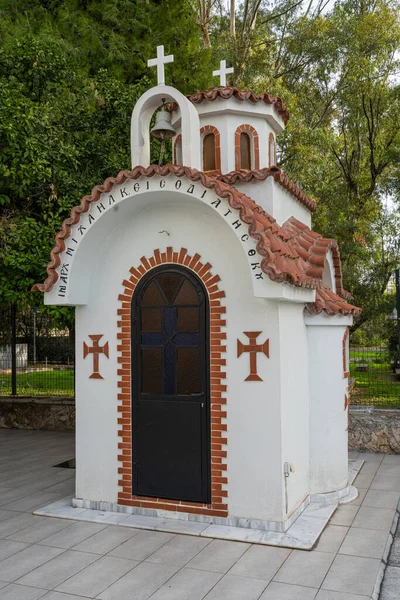 Atene Grecia Novembre 2021 Vista Esterna Della Chiesa Greco Ortodossa — Foto Stock