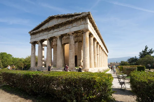 Athens Greece November 2021 View Temple Hephaestus Archaeological Site Ancient — Stock Photo, Image
