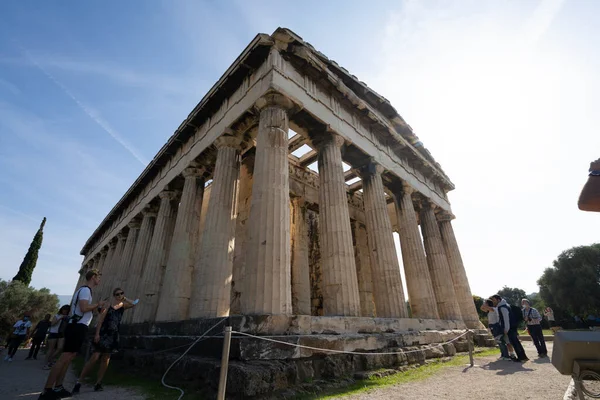 Athènes Grèce Novembre 2021 Vue Sur Temple Héphaïstos Dans Site — Photo