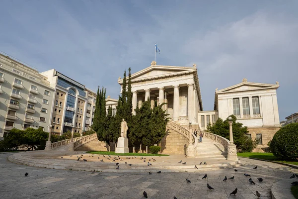 Афины Греция Ноябрь 2021 Года Внешний Вид Центра Национальной Библиотеки — стоковое фото