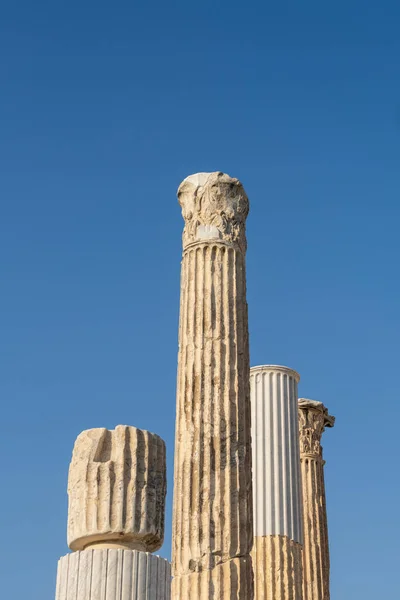 Atenas Grécia Novembro 2021 Colunata Biblioteca Adriano Sítio Arqueológico Centro — Fotografia de Stock