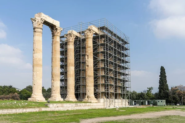Афины Греция Ноябрь 2021 Года Работы Возведению Огромного Храма Начались — стоковое фото
