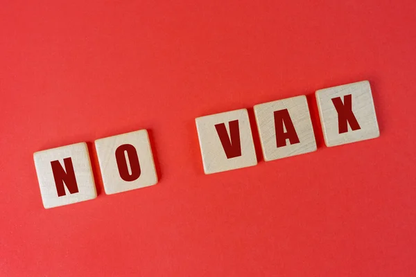 Phrase Vax Written Red Surface — стоковое фото