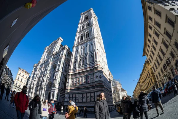 Florencia Italia Enero 2022 Vista Del Ojo Pez Catedral Santa — Foto de Stock