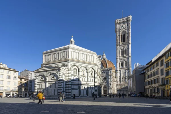 Флоренция Италия Январь 2022 Внешний Вид Кафедрального Собора Санта Мария — стоковое фото
