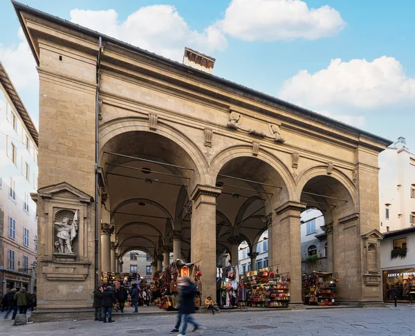 Флоренція Італія Січень 2022 Внутрішній Ринок Історичному Центрі Міста — стокове фото