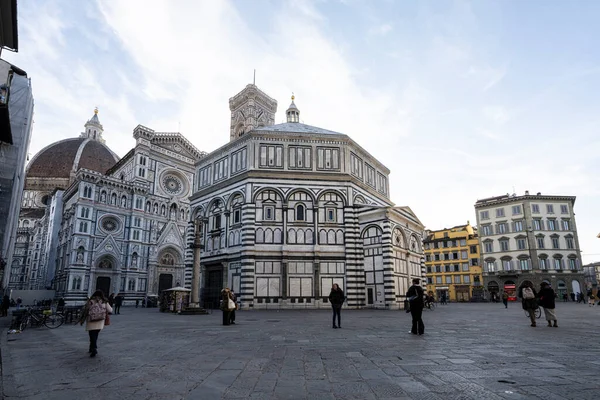 Florens Italien Januari 2022 Panoramautsikt Över Dopet Stadens Centrum — Stockfoto