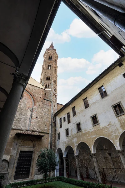 Florence Italy January 2022 Badia Fiorentina Monastery Historic Art Rich — Stock Photo, Image