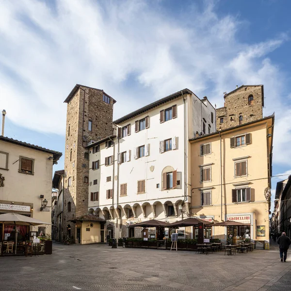 이탈리아 피렌체 2022 역사적 중심부의 거리에 건물들의 — 스톡 사진