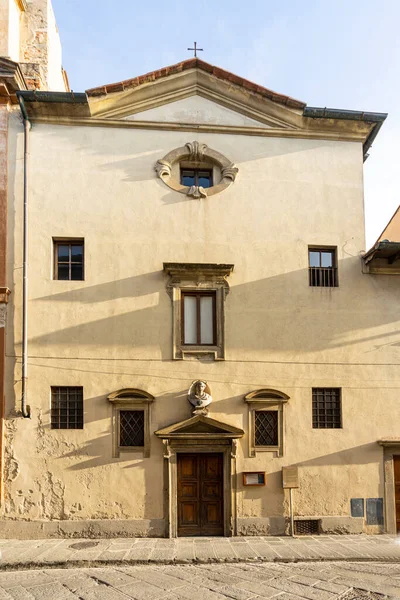 Флоренція Італія Січень 2022 Зовнішній Фасад Ораторського Собору Сан Томе — стокове фото