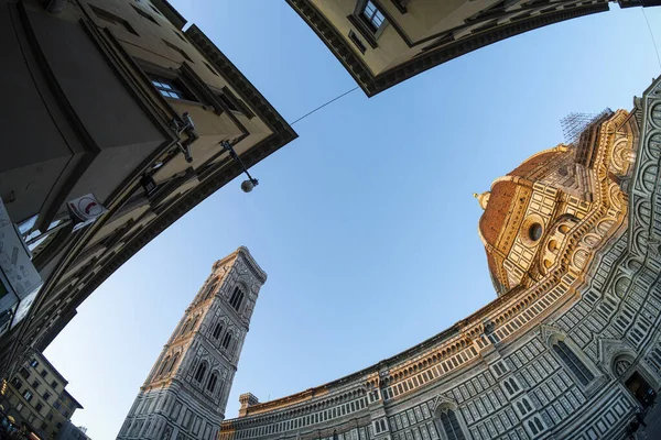 Florens Italien Januari 2022 Fisheye Utsikt Över Katedralen Santa Maria — Stockfoto