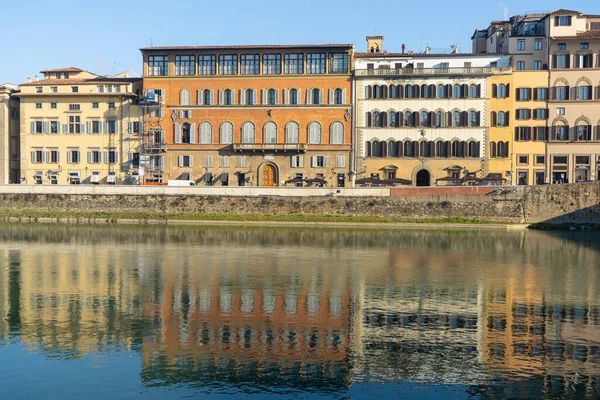 Florencia Italia Enero 2022 Vista Panorámica Del Antiguo Palacio Con — Foto de Stock