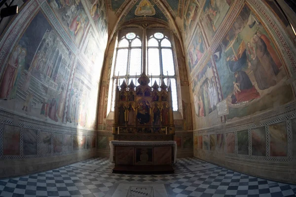 Florencia Italia Enero 2022 Altar Capilla Interna Basílica Santa Croce — Foto de Stock