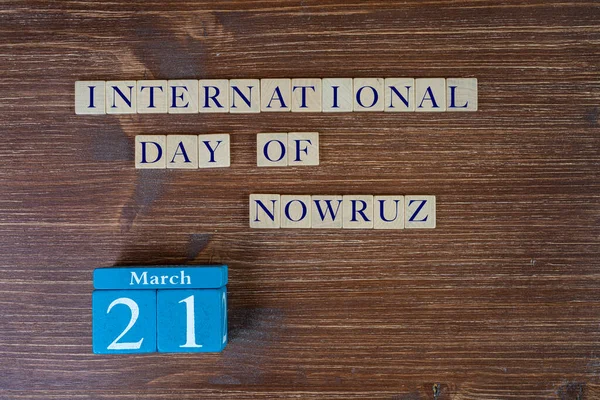 Konceptet Fira Den Internationella Dagen Nowruz Den Mars — Stockfoto