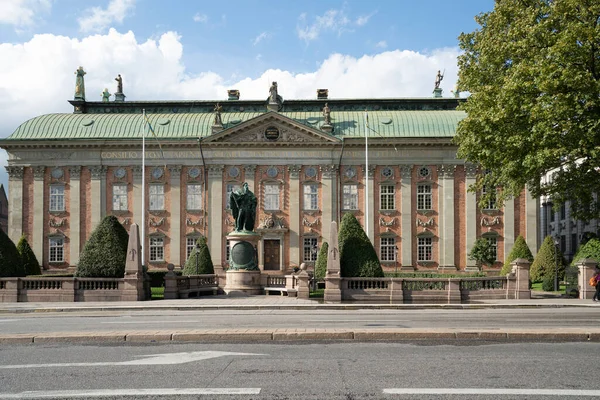 Sztokholm Szwecja 2019 Września Widok Pałac Riddarhuset Gamla Stan Istalnd — Zdjęcie stockowe