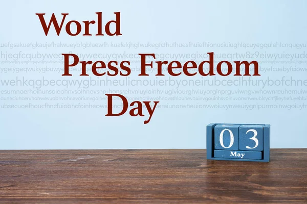Firandet Världsdagen För Pressfrihet Maj — Stockfoto
