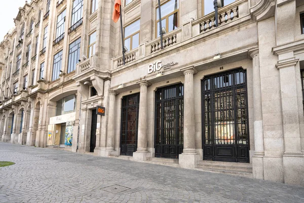 Porto Portugal March 2022 Banco Investimento Global Brand Bank Branch — Stock Photo, Image