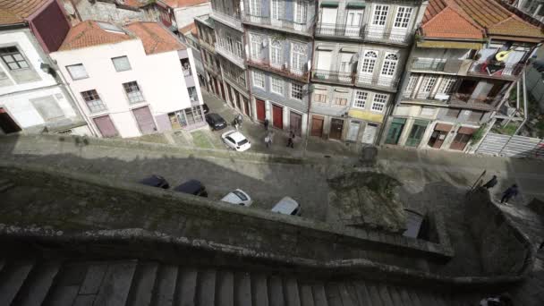 Porto Portekiz Mart 2022 Diğer Yaşam Alanlarından Tarihi Şehir Merkezinin — Stok video
