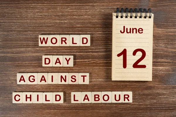 Firandet Världsdagen Mot Barnarbete Den Juni — Stockfoto
