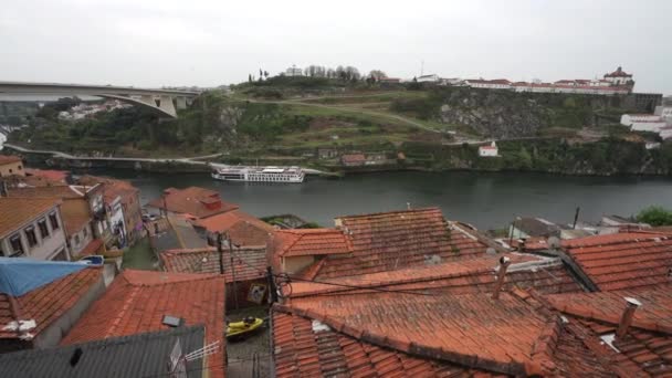 Porto Portogallo Marzo 2022 Vista Esterna Della Chiesa San Francesco — Video Stock