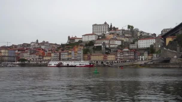 Porto Portugalia Marzec 2022 Panoramiczny Widok Most Dom Luis Przez — Wideo stockowe