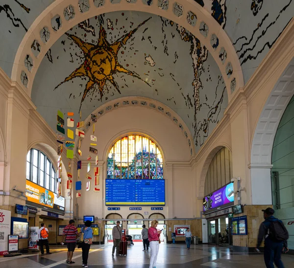 Luxemburg Stadt Mai 2022 Blick Die Zentrale Halle Des Bahnhofs — Stockfoto