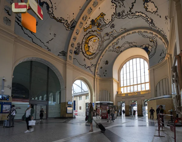 Luxemburg Stadt Mai 2022 Blick Die Zentrale Halle Des Bahnhofs — Stockfoto