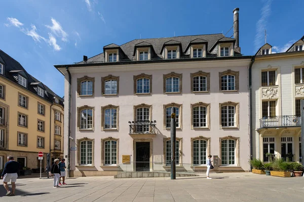 Luxembourg Mai 2022 Vue Extérieure Bâtiment Chambre Des Députés Dans — Photo