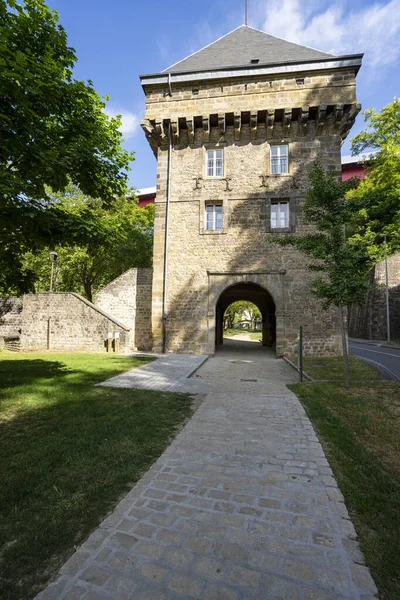 Luxemburgo Maio 2022 Vista Para Torre Medieval Vauban Cidade Cente — Fotografia de Stock