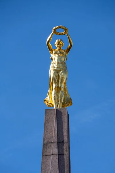 Luxemburgo Mayo 2022 Obelisco Granito Monumento Guerra Apodado Dama Oro — Foto de Stock